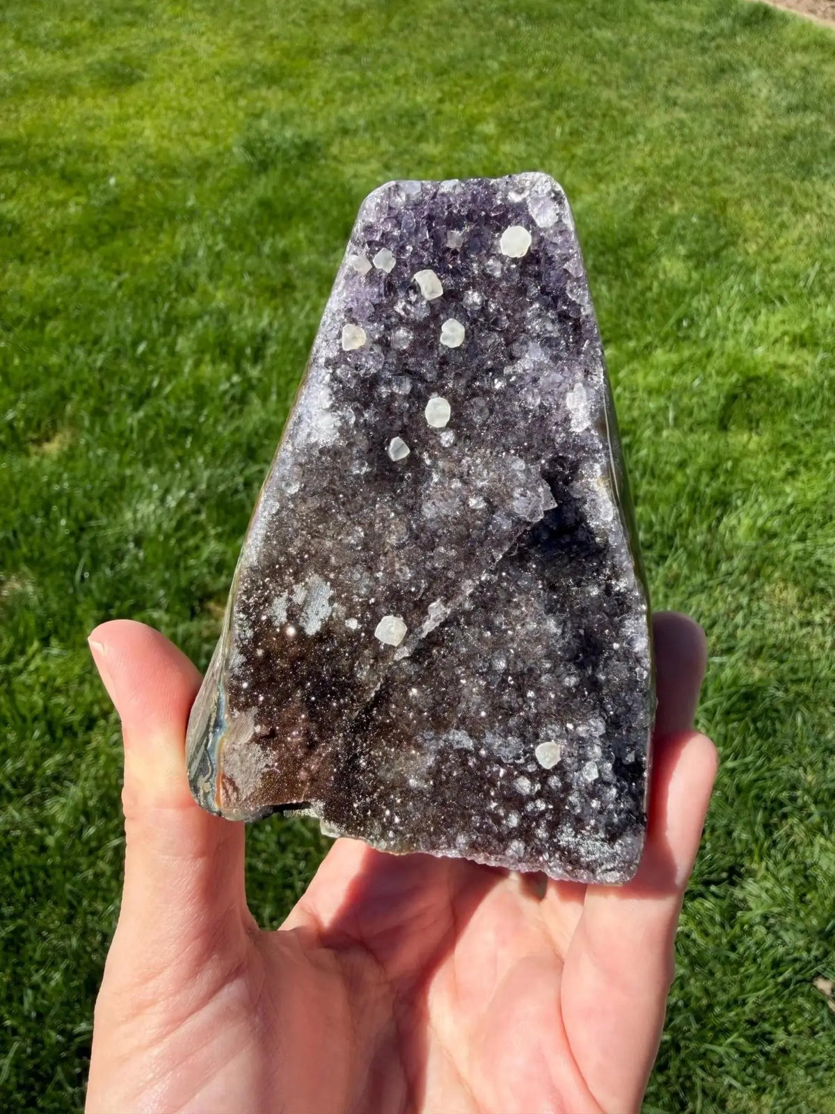 Multicolor Brazilian Rainbow Amethyst Geode | “F” - The Aquarian Alchemist