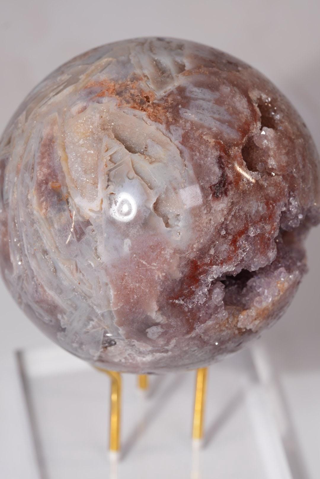 Pink Amethyst Druzy Sphere | Brazil | PA-S007 - The Aquarian Alchemist