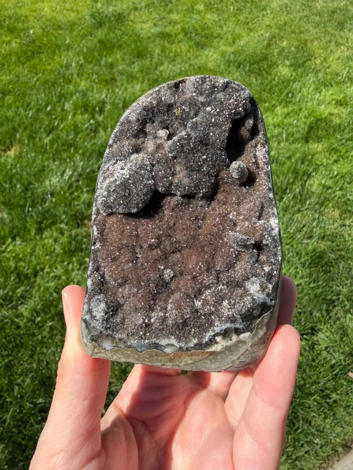 Smoky Brazilian Rainbow Amethyst Geode | “G” - The Aquarian Alchemist