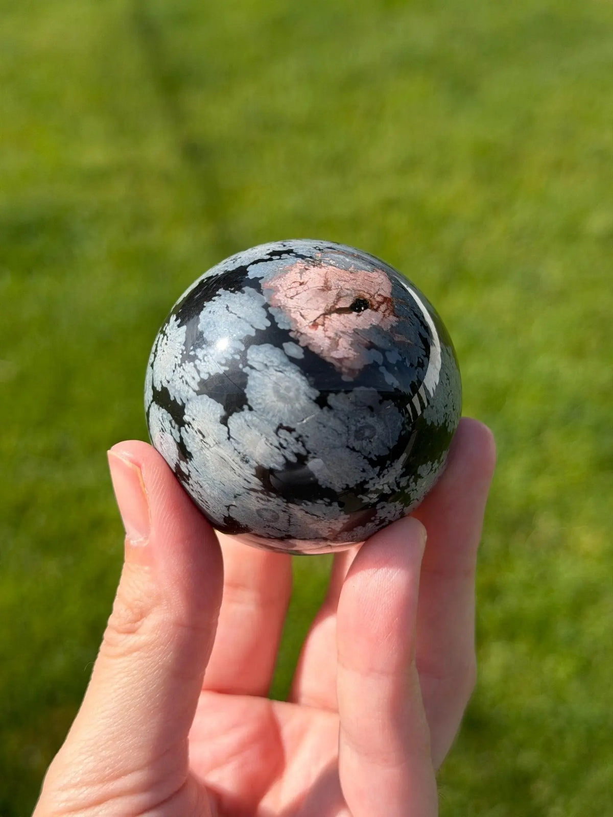 Snowflake Obsidian Sphere | 52mm - The Aquarian Alchemist