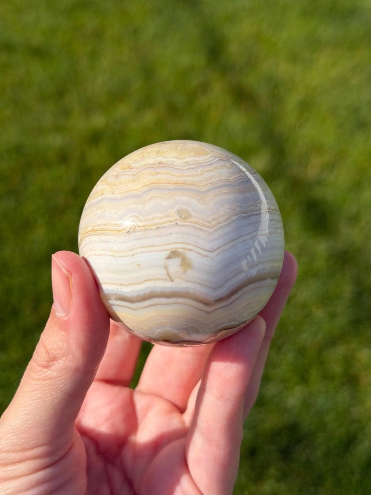 Banded Calcite Sphere | 54mm - The Aquarian Alchemist