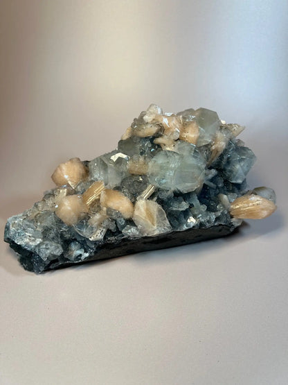 Black Chalcedony with Apophyllite & Stilbite - The Aquarian Alchemist
