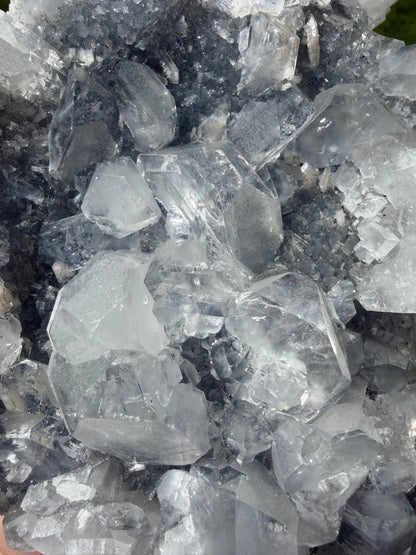 Blue Chalcedony with Apophyllite & Stilbite - The Aquarian Alchemist