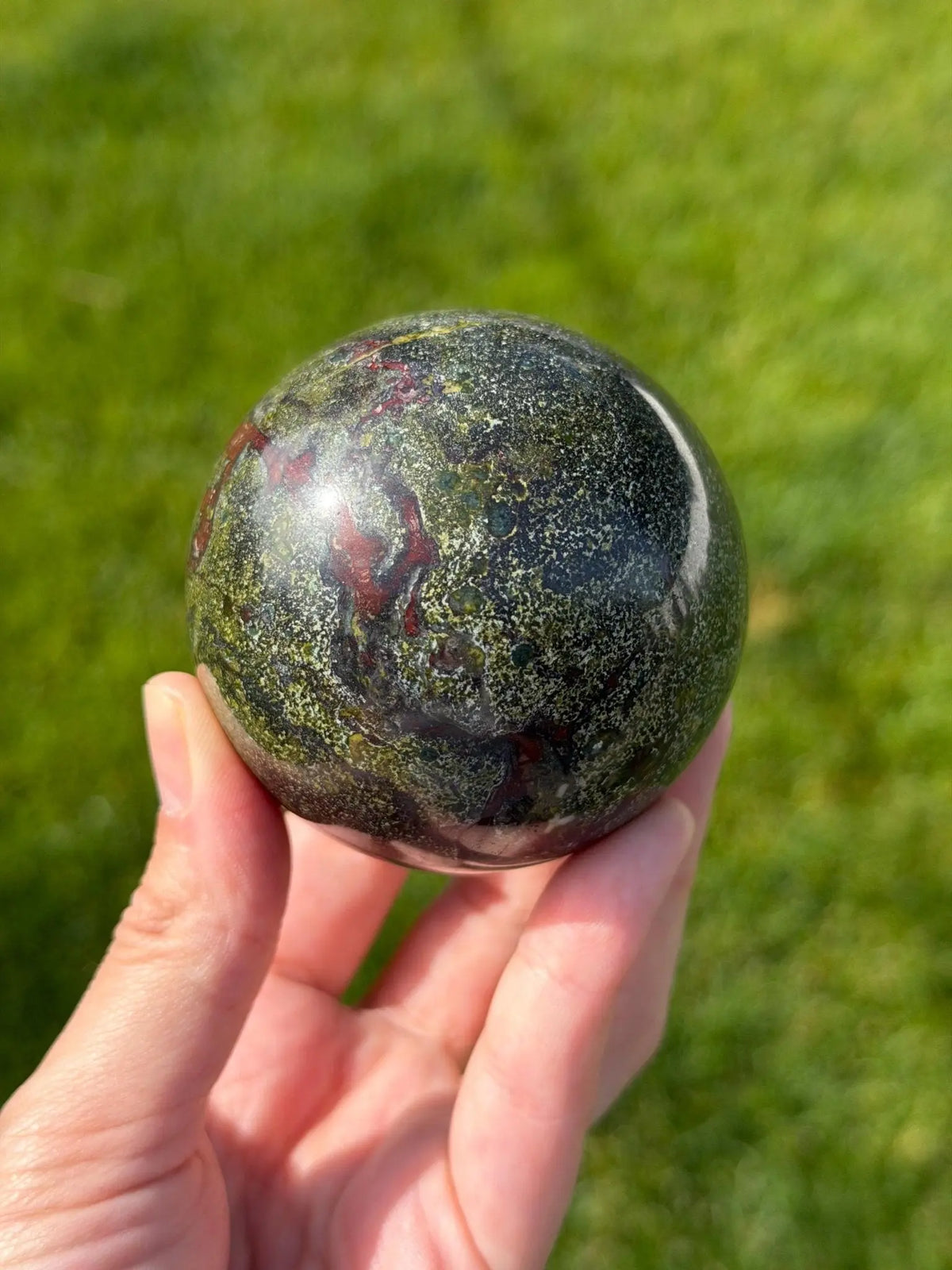 Dragon’s Blood Jasper Sphere | 65mm - The Aquarian Alchemist