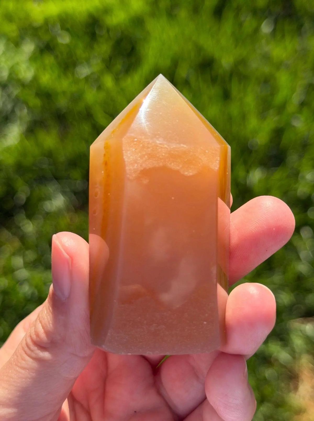 Druzy Agate Tower from Brazil | Natural Crystal Point | Sparkling Quartz Druzy | Specimen | SKU DA-02 - The Aquarian Alchemist