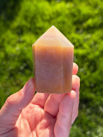 Druzy Agate Tower from Brazil | Natural Crystal Point | Sparkling Quartz Druzy | Specimen | SKU DA-07 - The Aquarian Alchemist
