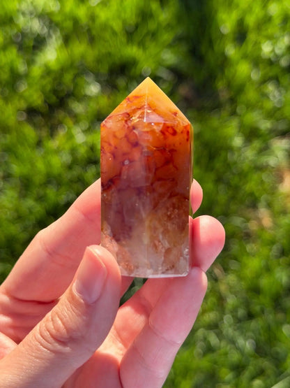 Druzy Agate Tower from Brazil | Natural Crystal Point | Sparkling Quartz Druzy | Specimen | SKU DA-08 - The Aquarian Alchemist