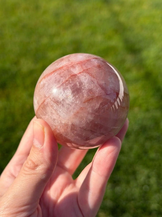Fire Quartz Sphere | 60mm - The Aquarian Alchemist