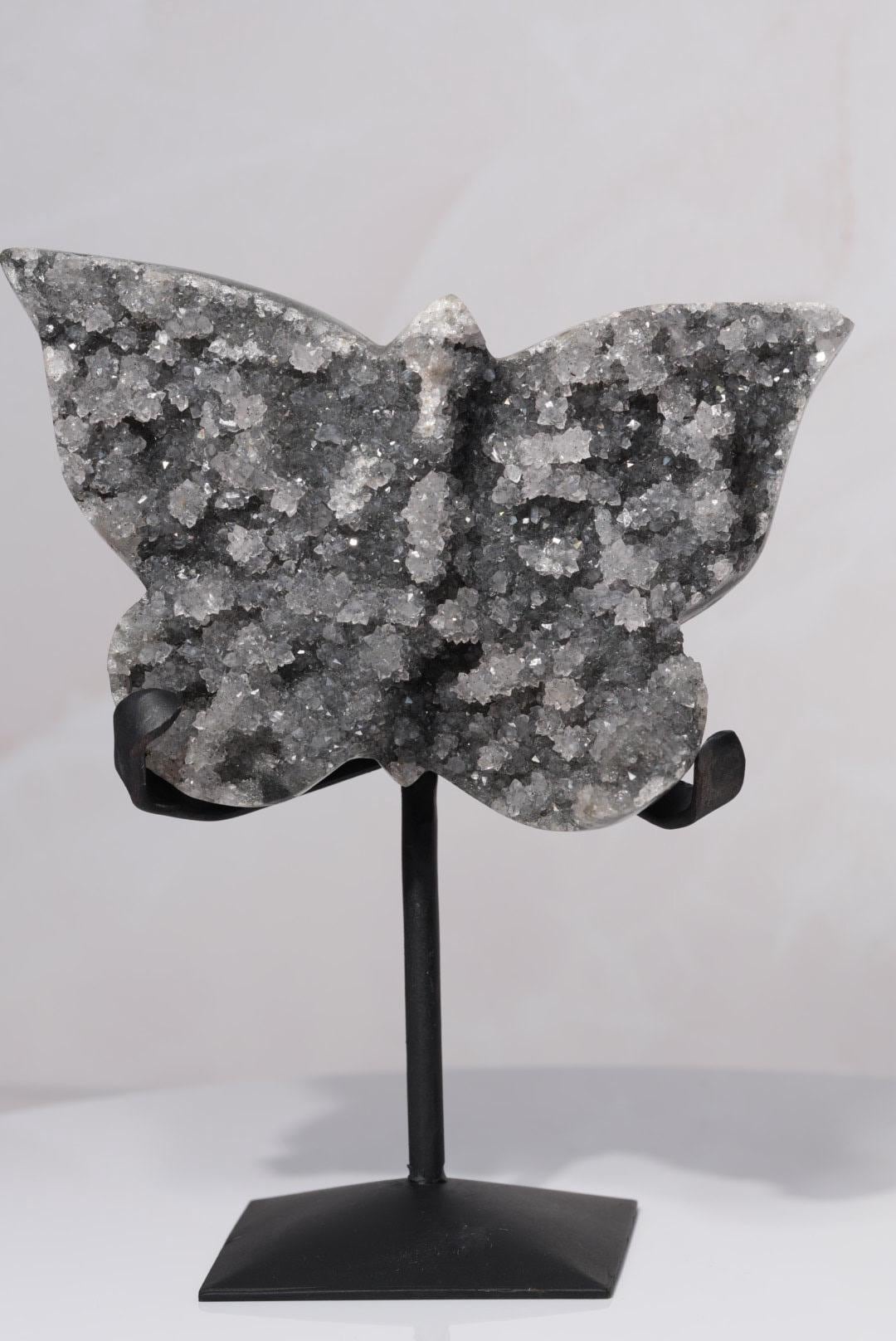 Gray Amethyst Butterfly Wings | Brazil | BWING4 - The Aquarian Alchemist