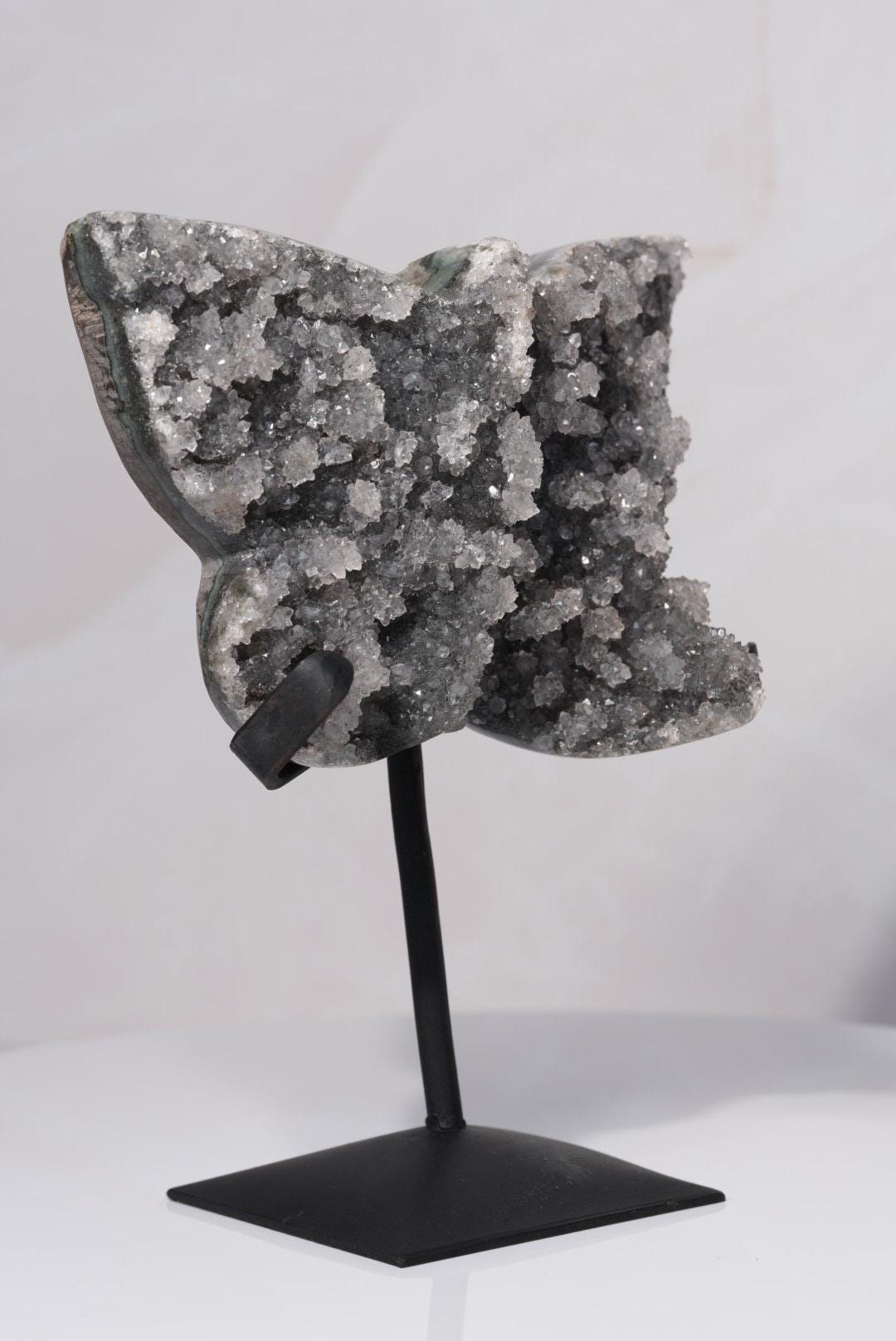 Gray Amethyst Butterfly Wings | Brazil | BWING4 - The Aquarian Alchemist