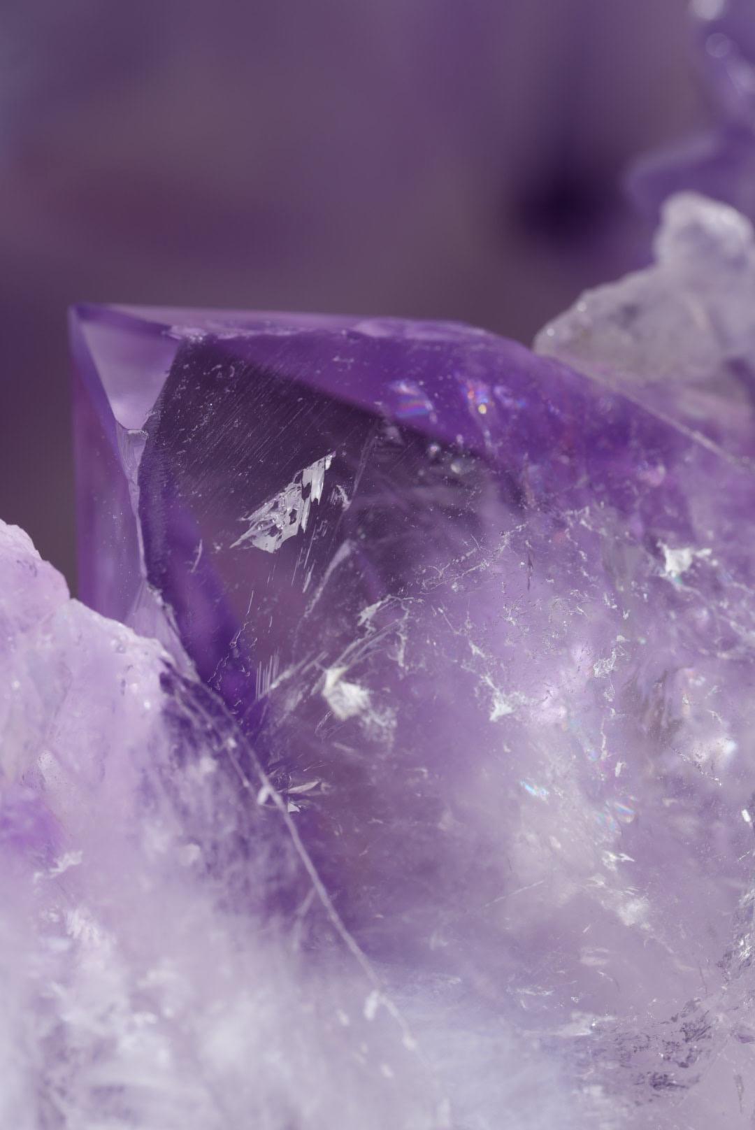 HUGE 11lb+ Purple Pac-Man Amethyst Sphere | Brazil | Custom Silver Stand Included - The Aquarian Alchemist