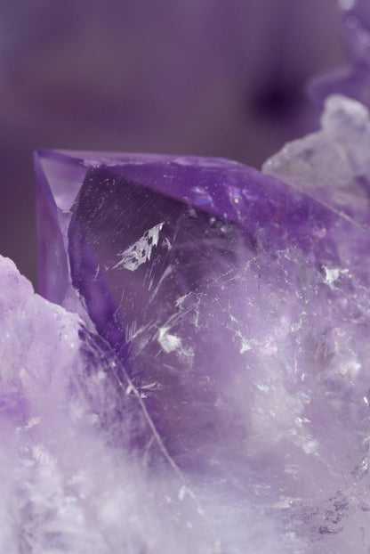 HUGE 11lb+ Purple Pac-Man Amethyst Sphere | Brazil | Custom Silver Stand Included - The Aquarian Alchemist