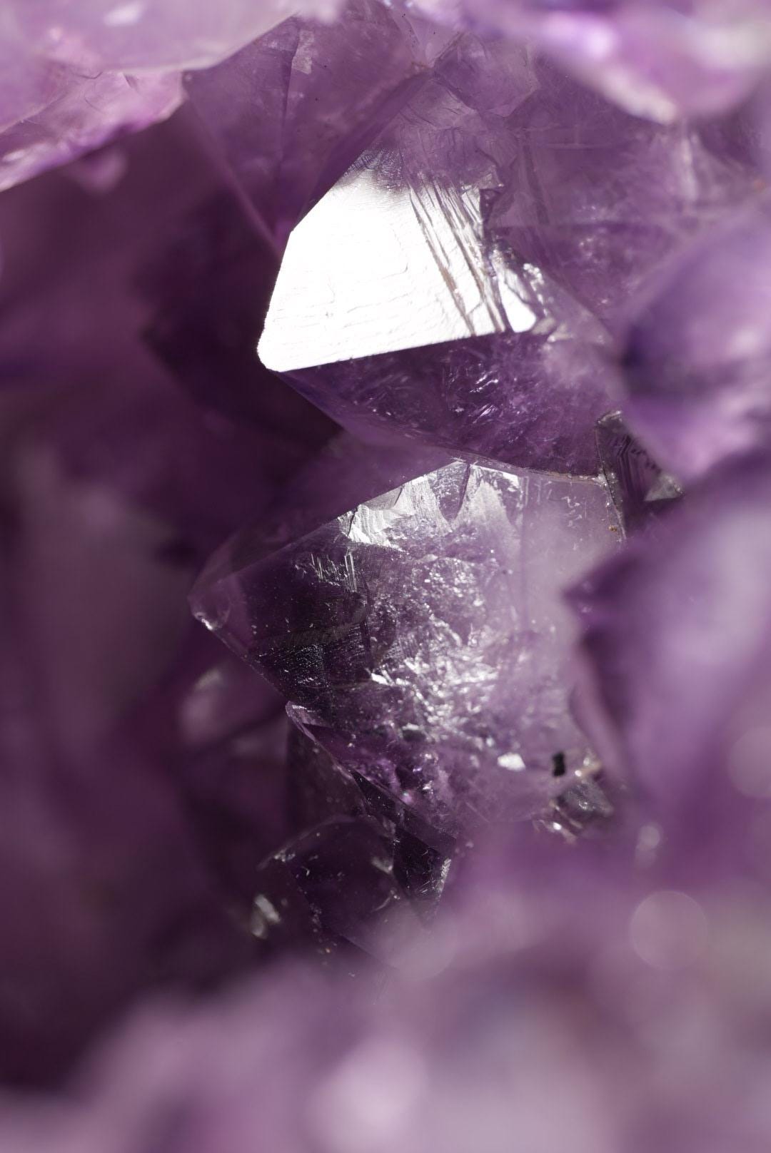 HUGE 14lb + Dark Purple Pac-Man Amethyst Sphere | Brazil | Custom Silver Stand Included - The Aquarian Alchemist