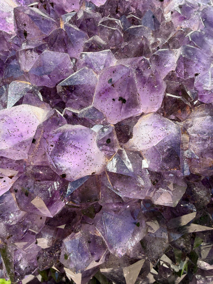 Large Amethyst Cluster on Metal Stand | 28 lb Statement Crystal Display