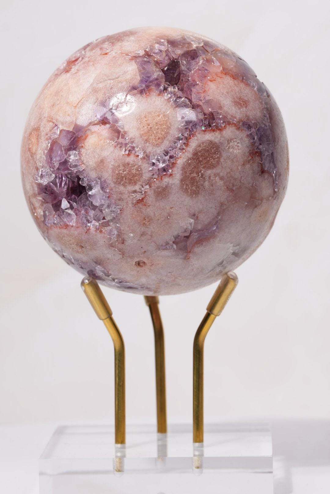 Pink Amethyst Druzy Sphere | Brazil | PA-S001 - The Aquarian Alchemist