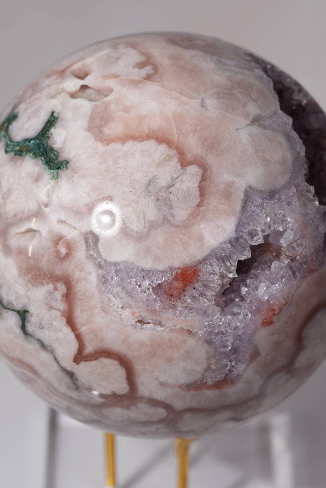 Pink Amethyst Druzy Sphere | Brazil | PA-S005 - The Aquarian Alchemist