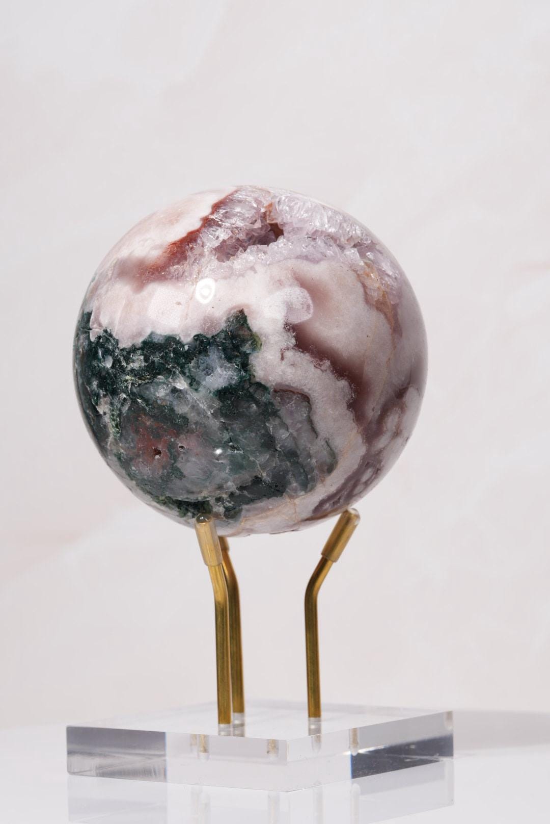 Pink Amethyst Druzy Sphere | Brazil | PA-S008 - The Aquarian Alchemist