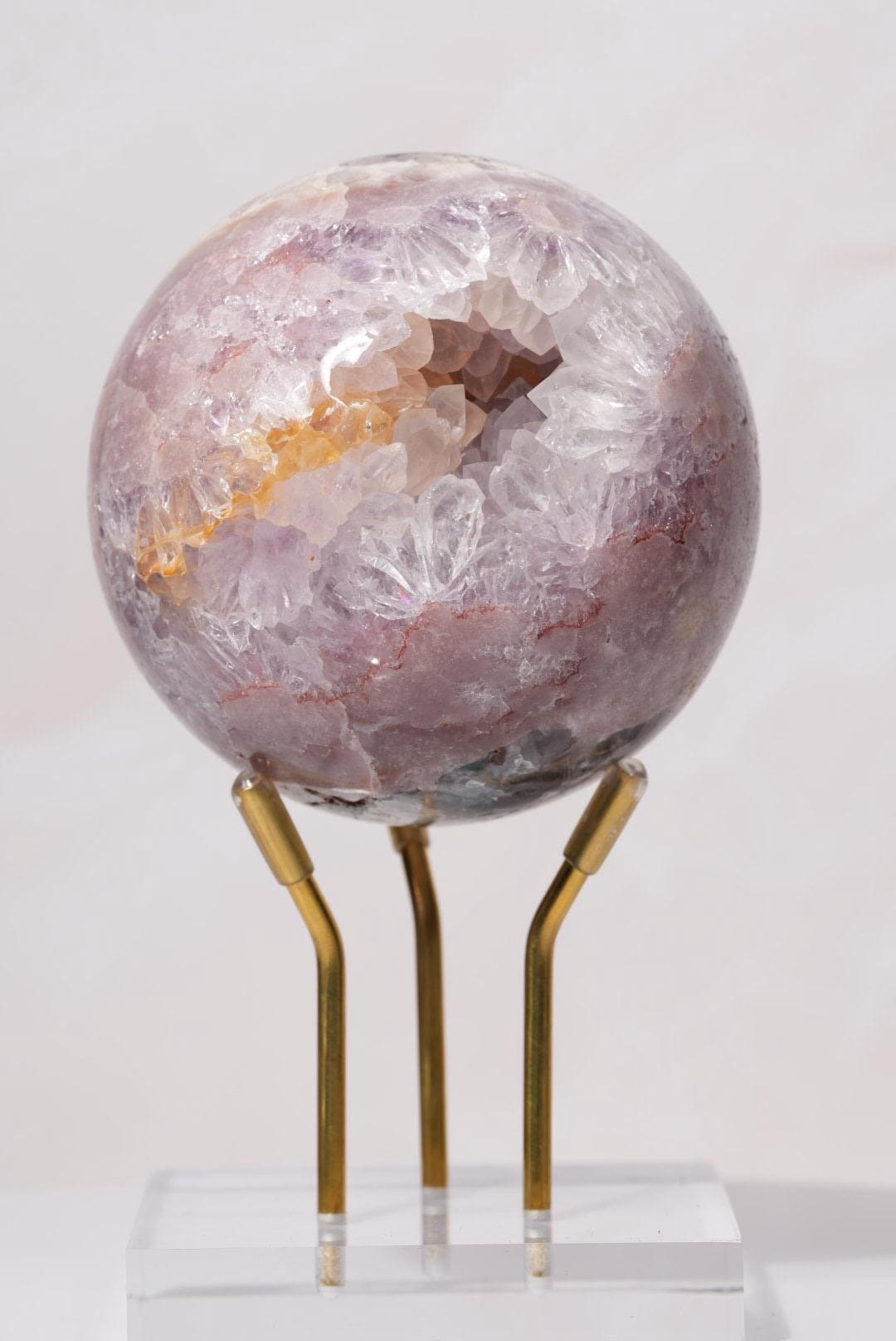 Pink Amethyst Druzy Sphere | Brazil | PA-S012 - The Aquarian Alchemist