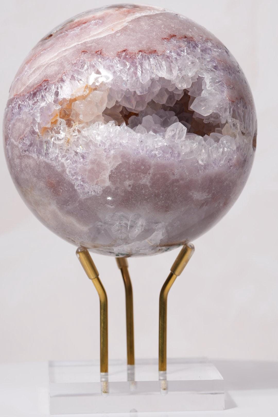 Pink Amethyst Druzy Sphere | Brazil | PA-S013 - The Aquarian Alchemist