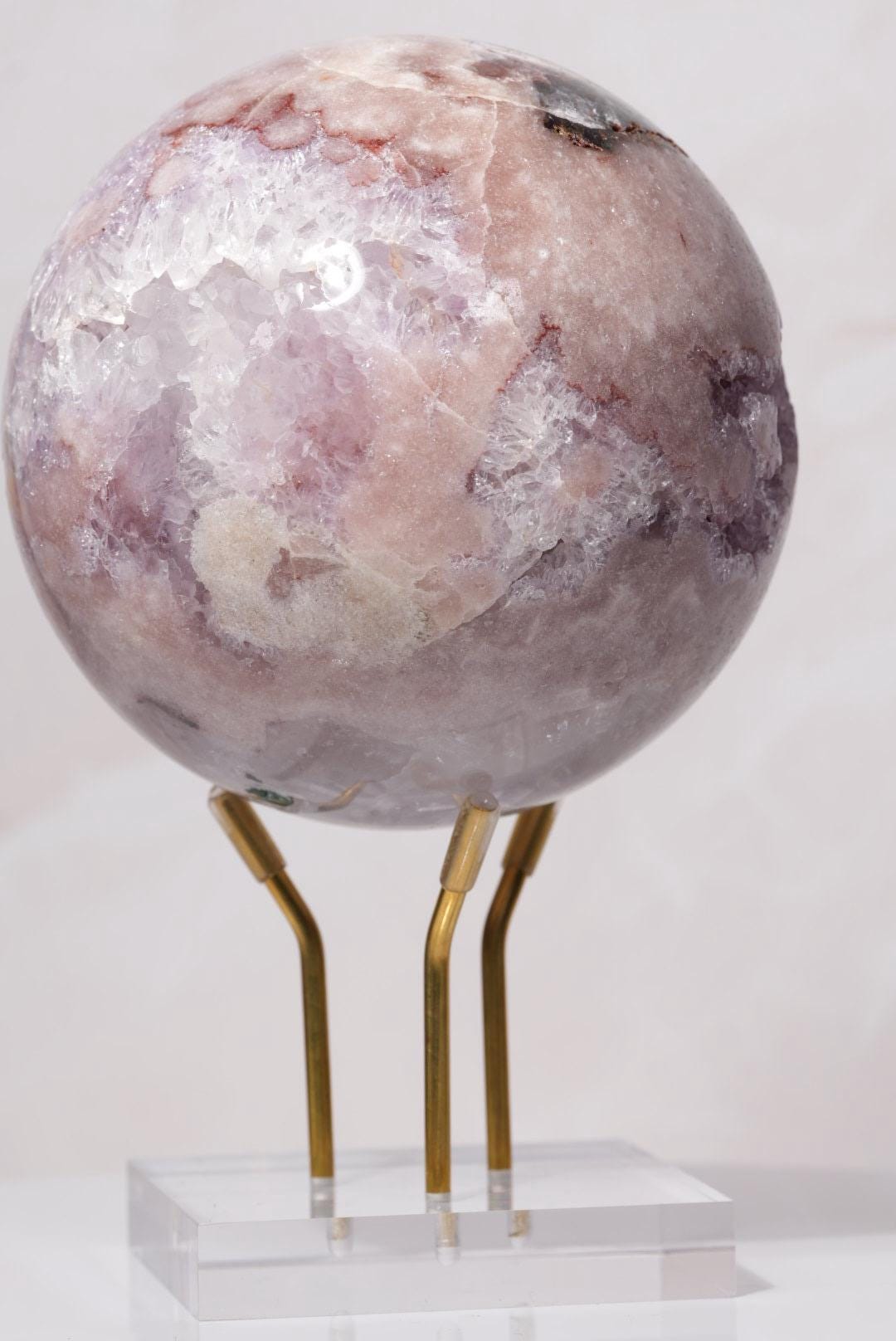 Pink Amethyst Druzy Sphere | Brazil | PA-S013 - The Aquarian Alchemist