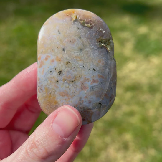 Sea Jasper Palm Stone | Ocean Veil.