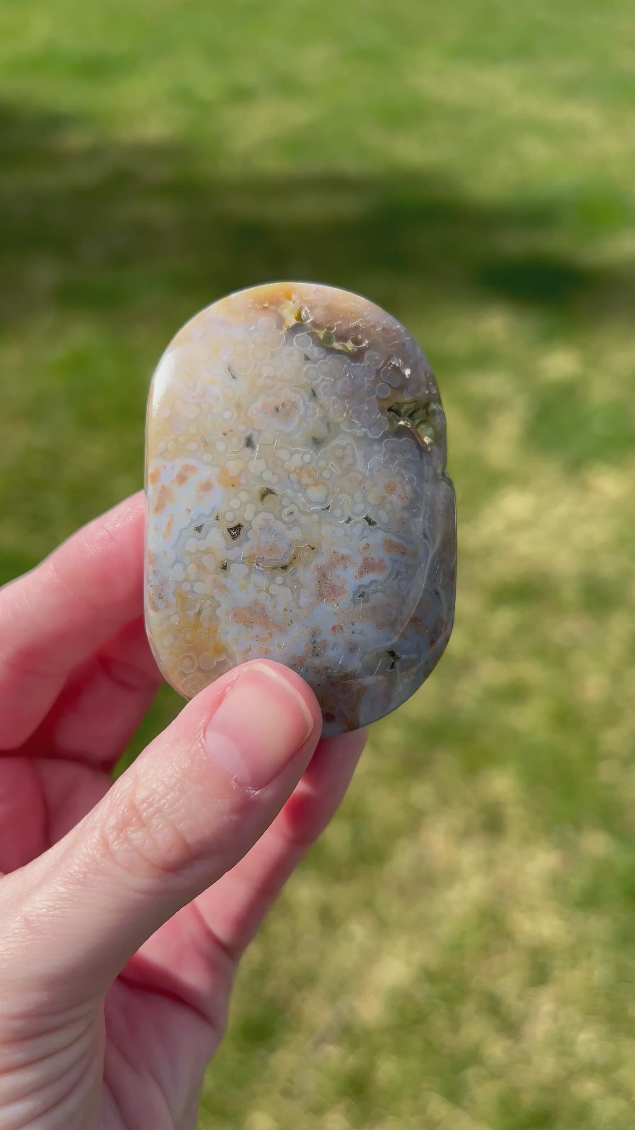 Sea Jasper Palm Stone | Ocean Veil.