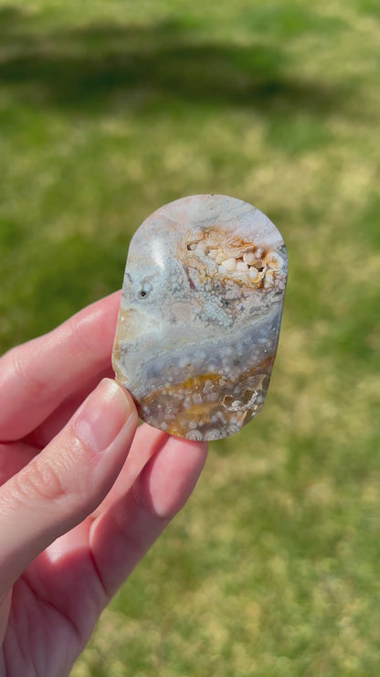 Sea Jasper Palm Stone | Earth Tide.