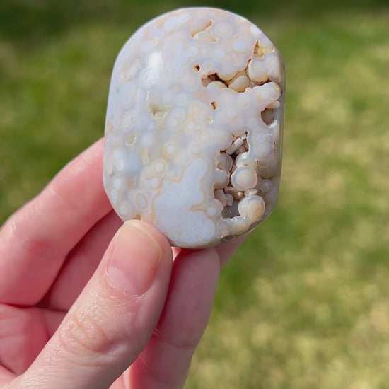 Sea Jasper Palm Stone | Drift Pattern.