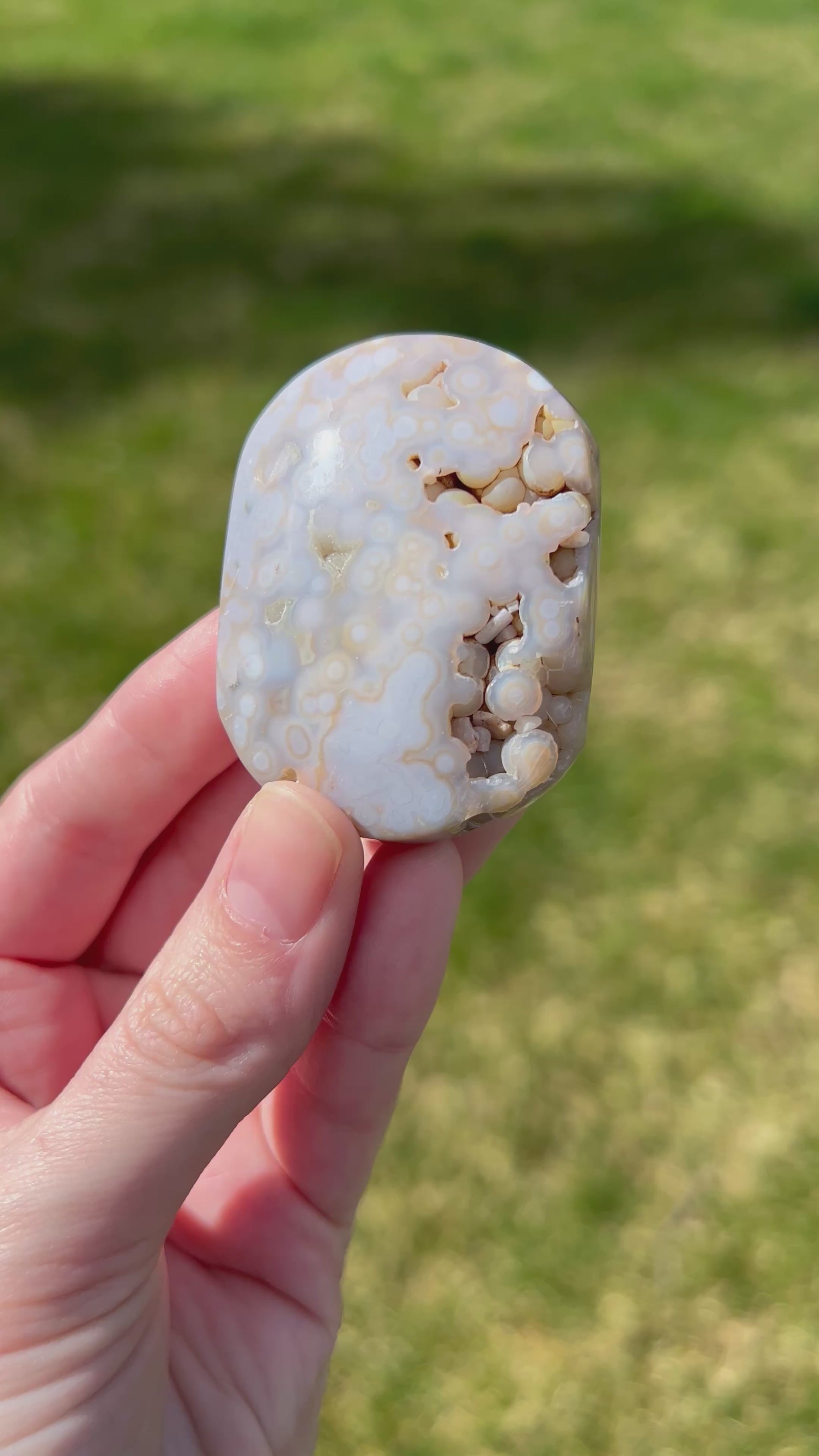 Sea Jasper Palm Stone | Drift Pattern.