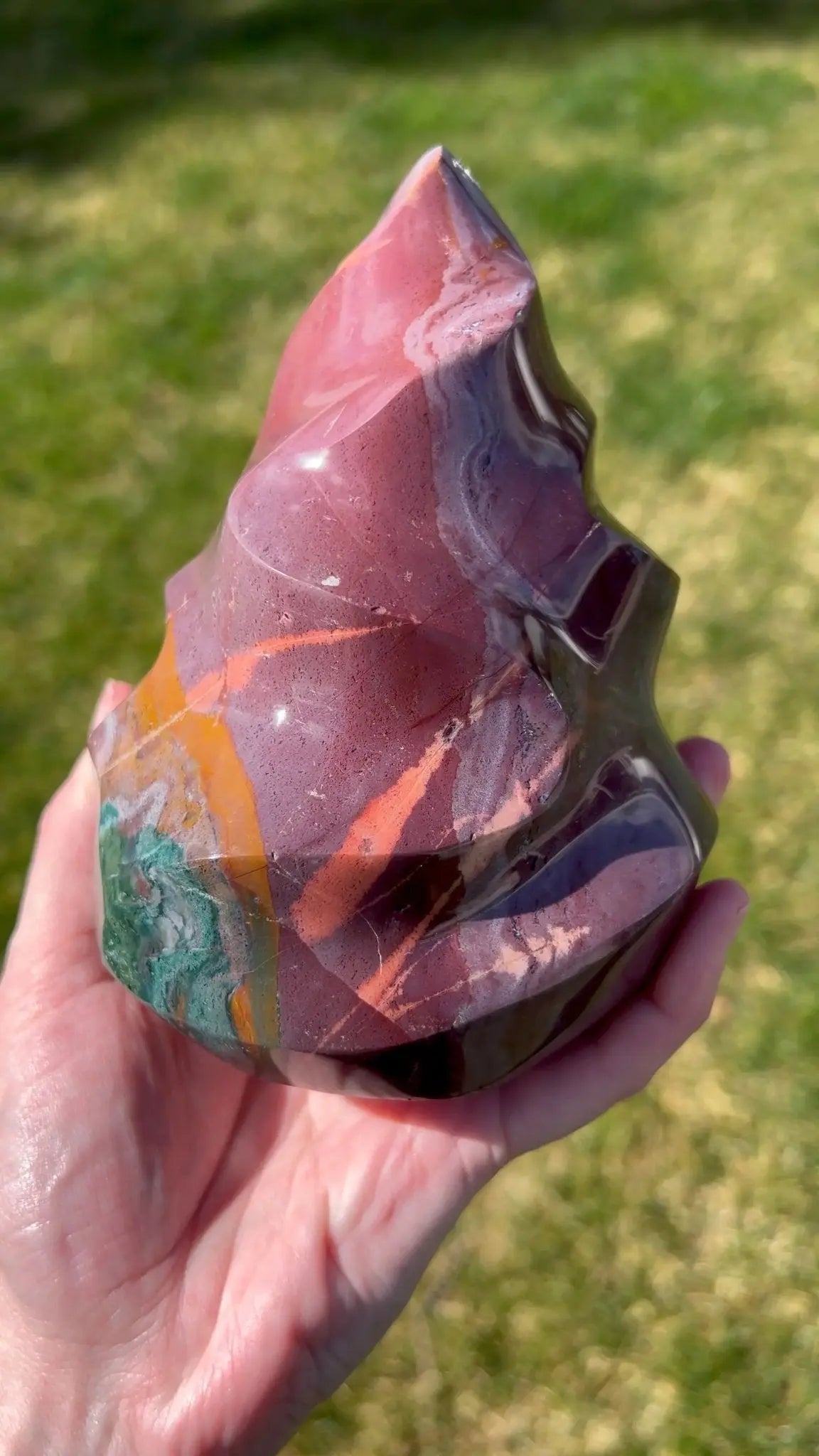 Sea Jasper Flame | Mineral Current - The Aquarian Alchemist
