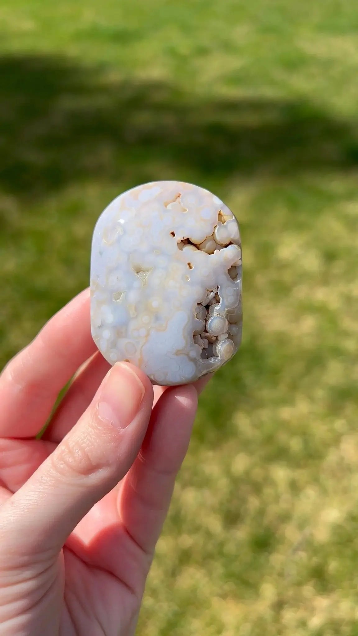 Sea Jasper Palm Stone | Drift Pattern - The Aquarian Alchemist