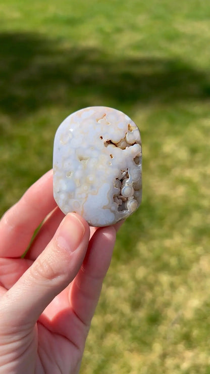 Sea Jasper Palm Stone | Drift Pattern - The Aquarian Alchemist