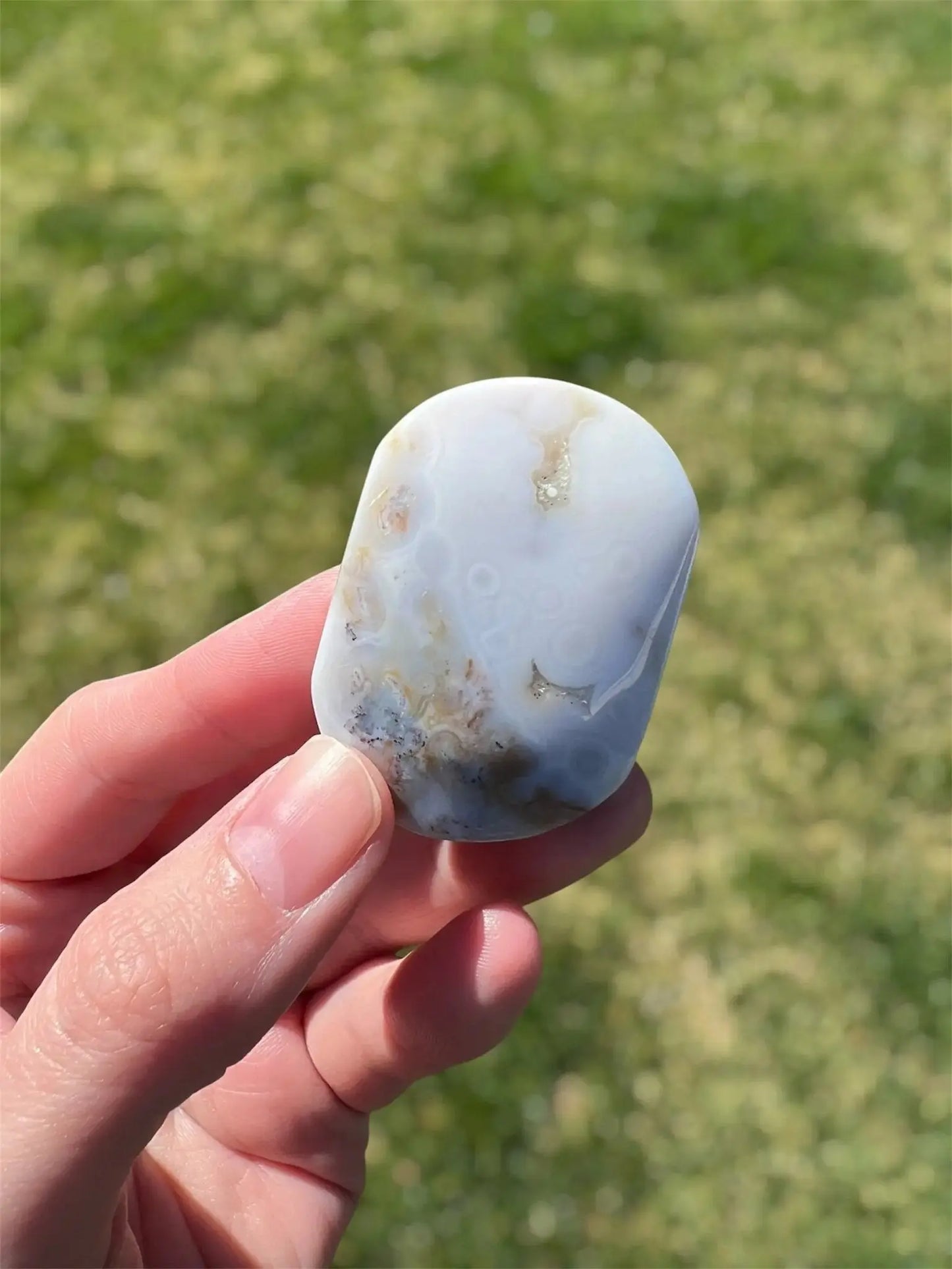 Sea Jasper Palm Stone | Earth Current - The Aquarian Alchemist