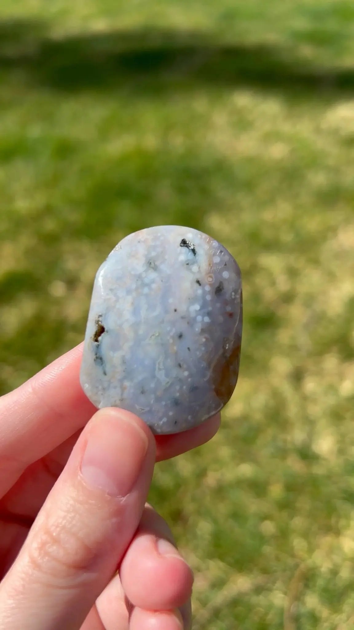 Sea Jasper Palm Stone | Ocean Echo - The Aquarian Alchemist