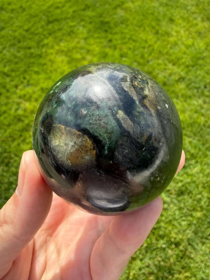 Serpentine Sphere (Antigorite / Lizardite variety) | 56mm - The Aquarian Alchemist