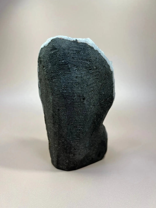 Stunning Blue Chalcedony with Grey Hues | Self - Standing 5.7" - The Aquarian Alchemist